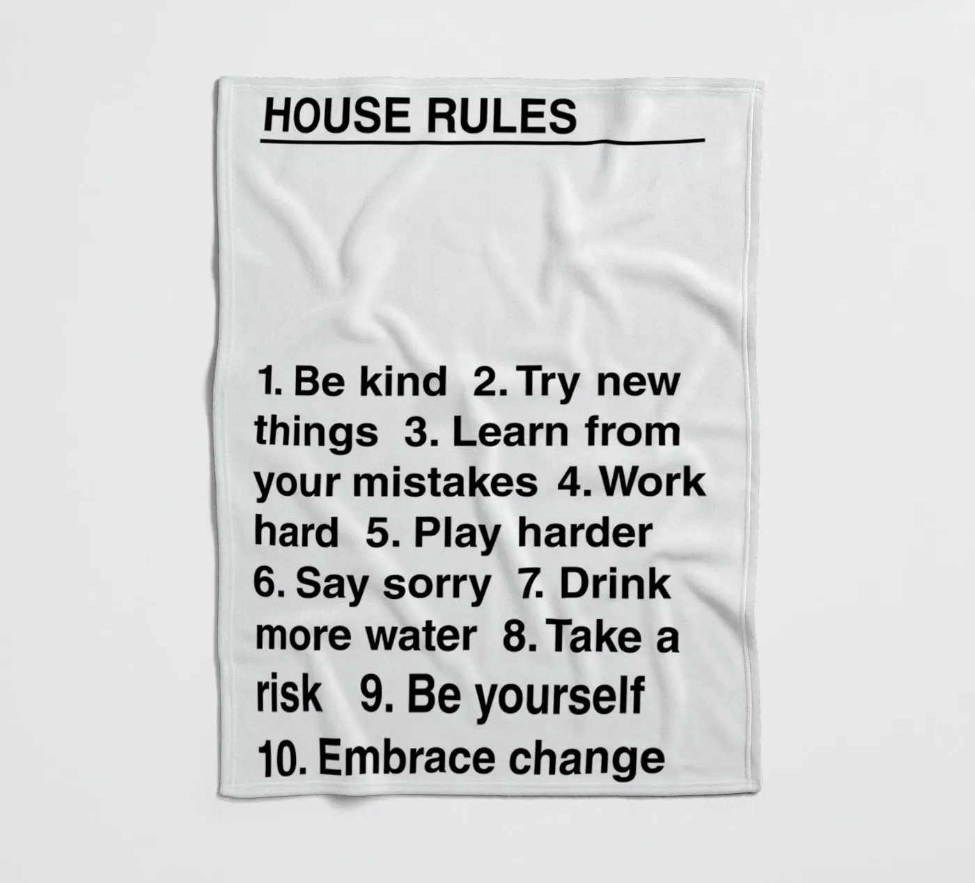 House Rules Fleecedecke von The Native State
