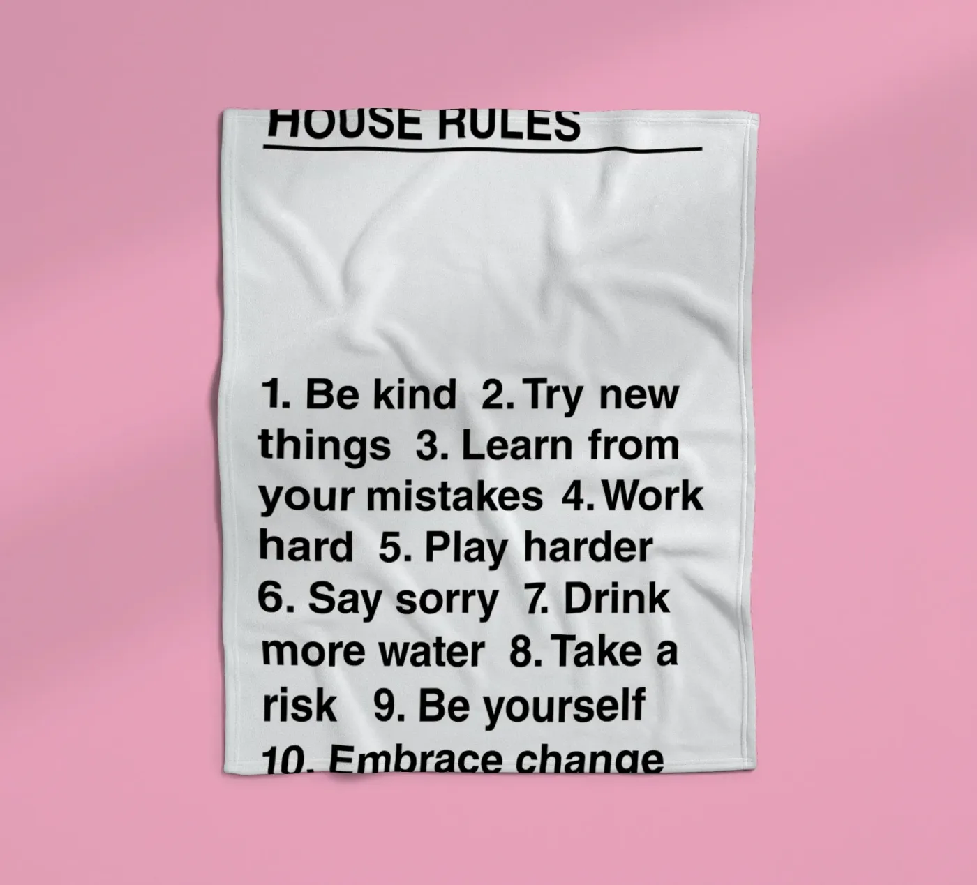 House Rules Fleecedecke von The Native State