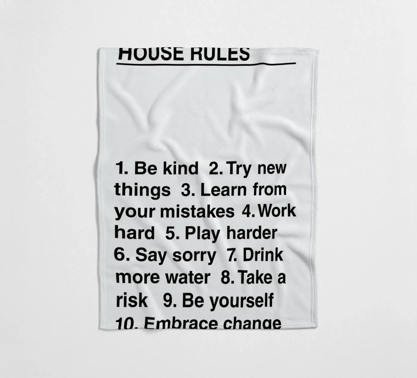 House Rules Fleecedecke von The Native State