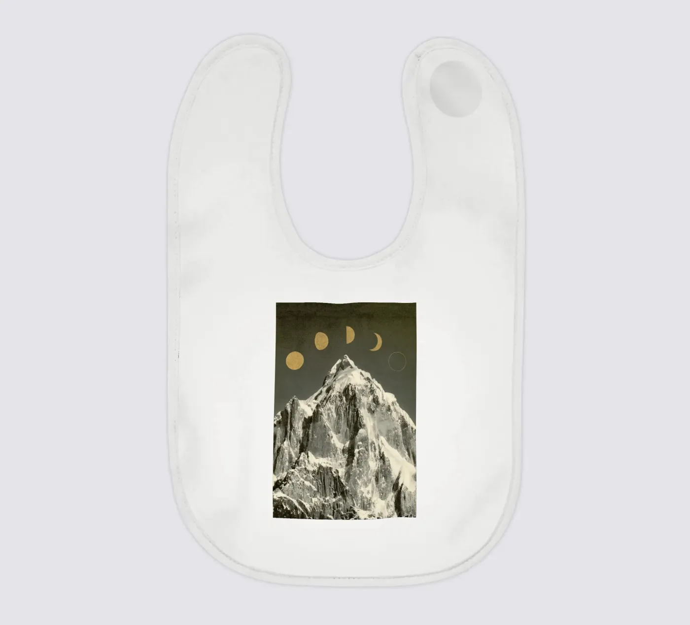 Phases Moon baby bib by Florent Bodart
