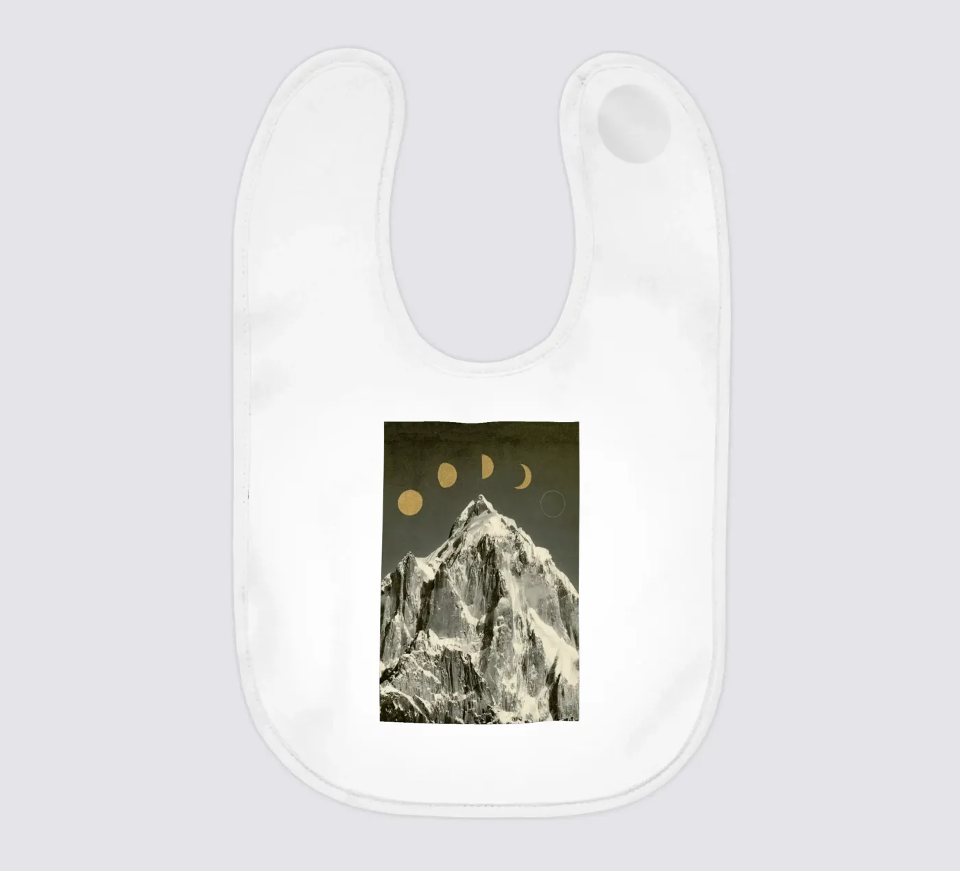 Phases Moon baby bib by Florent Bodart