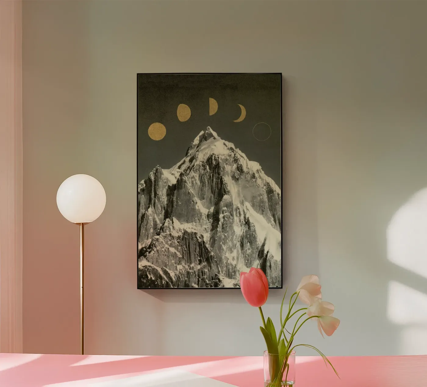 Phases Moon acryl van Florent Bodart