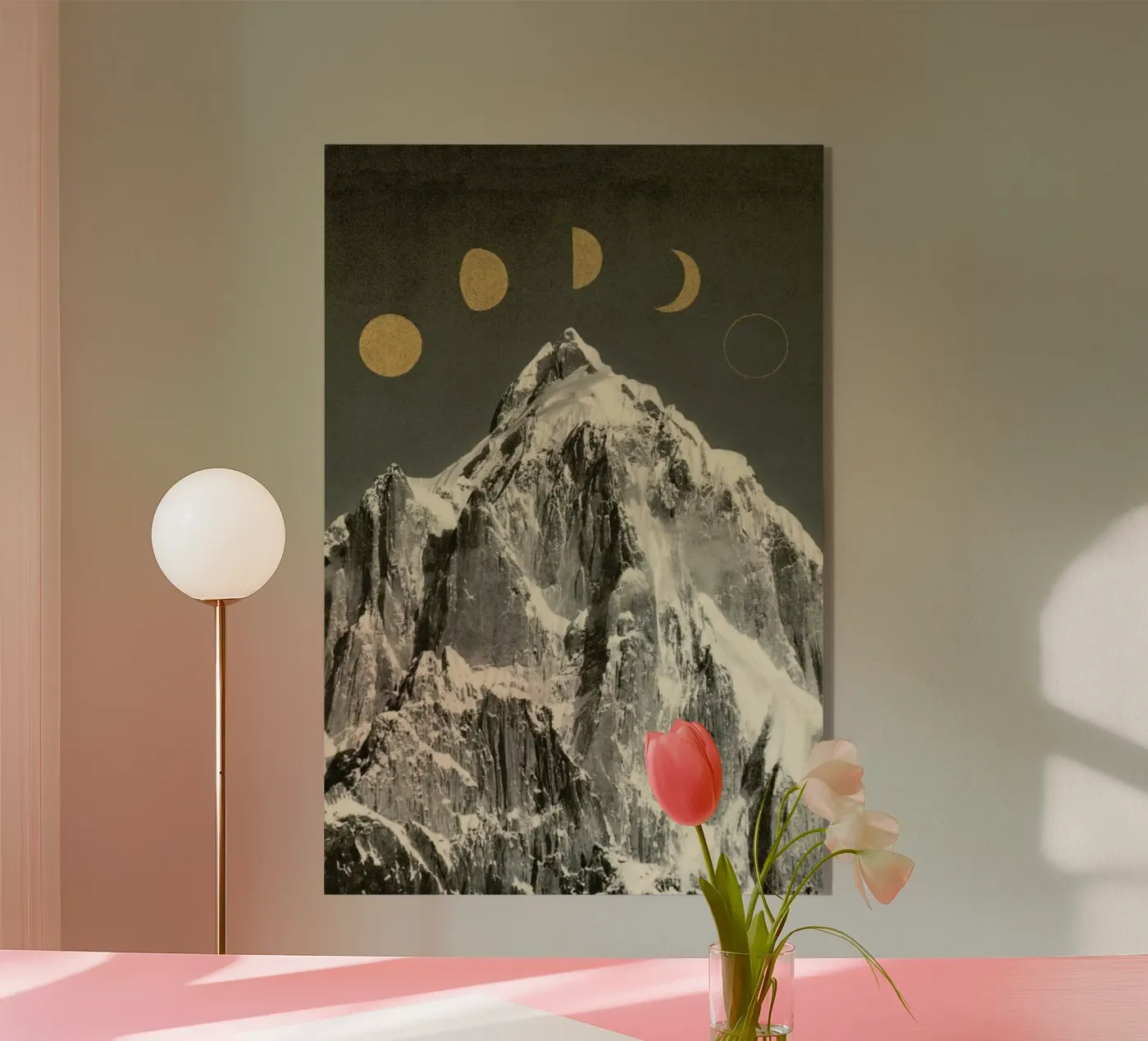 Phases Moon acryl van Florent Bodart