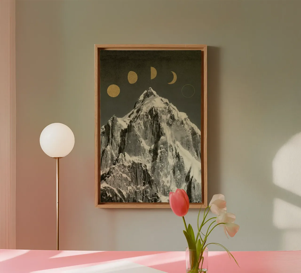 Phases Moon canvas by Florent Bodart