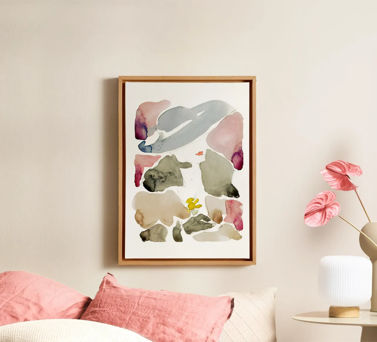 Aquarelles abstraites toile de Second Canvas