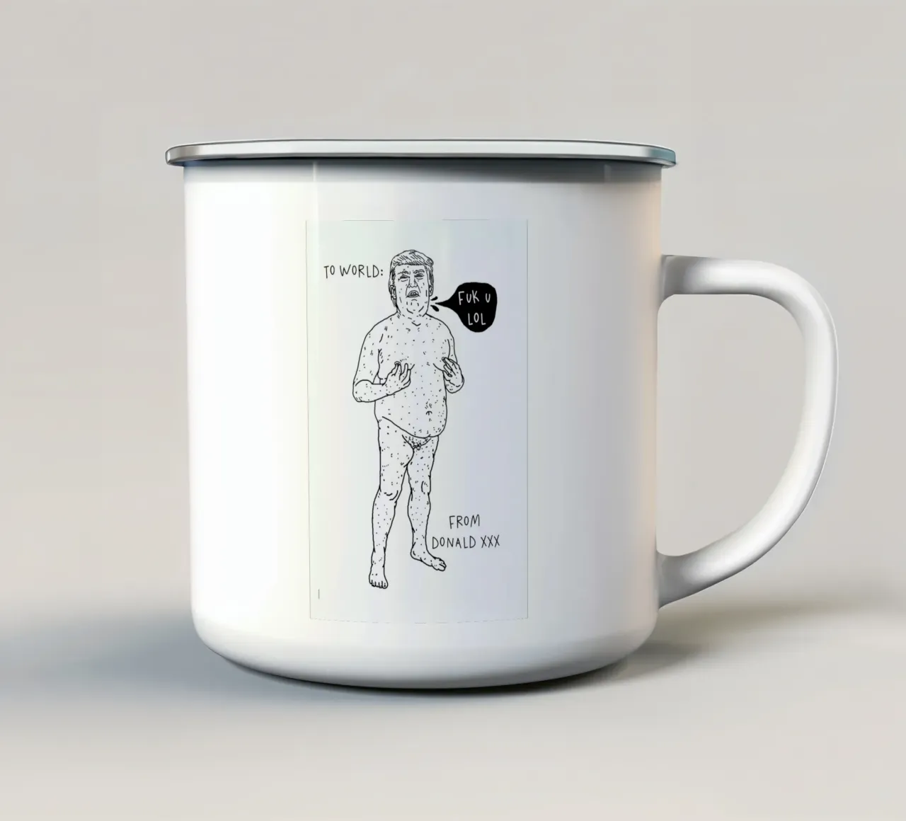 Donnie tazza in smalto da Nick Cocozza