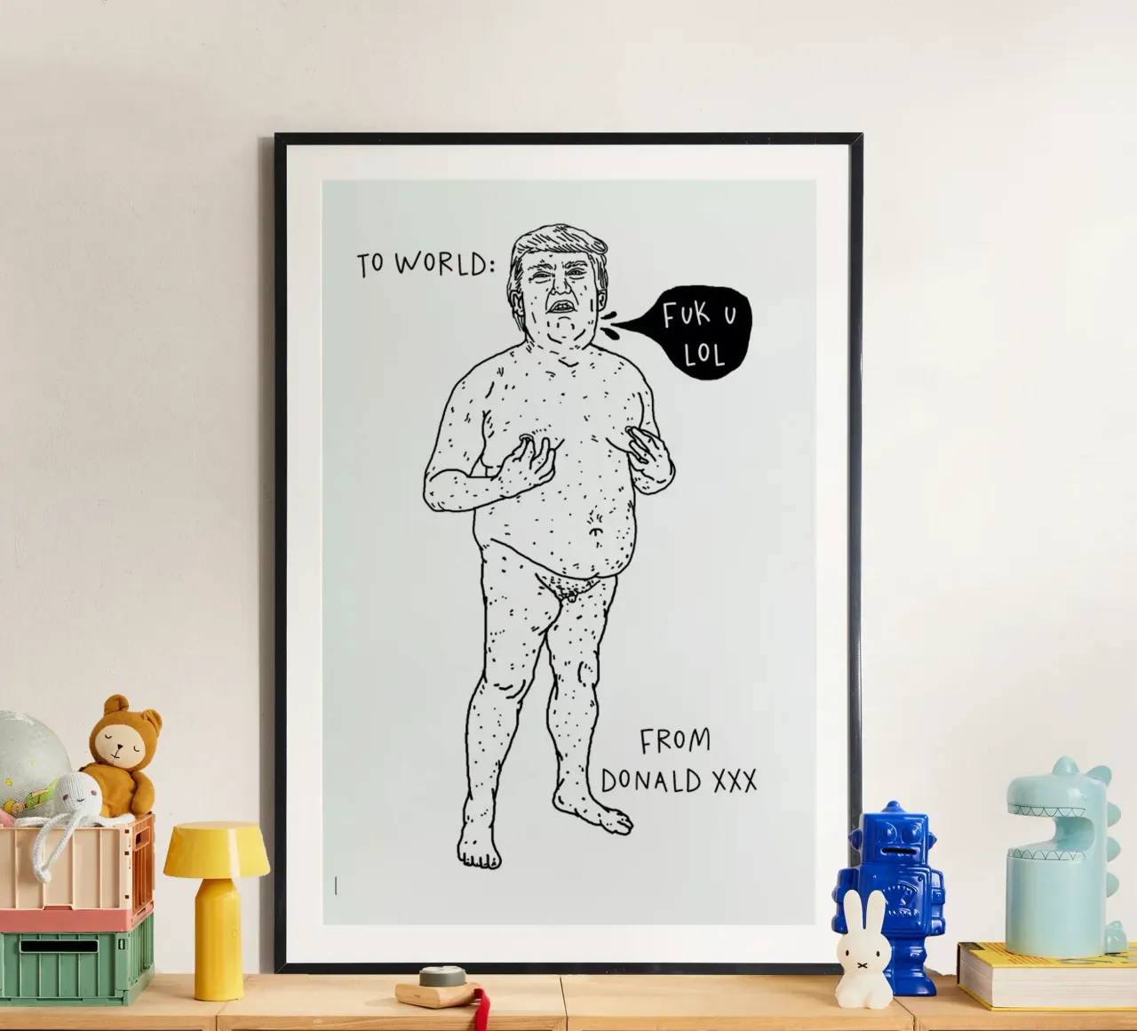 Donnie poster con telaio in alluminio da Nick Cocozza