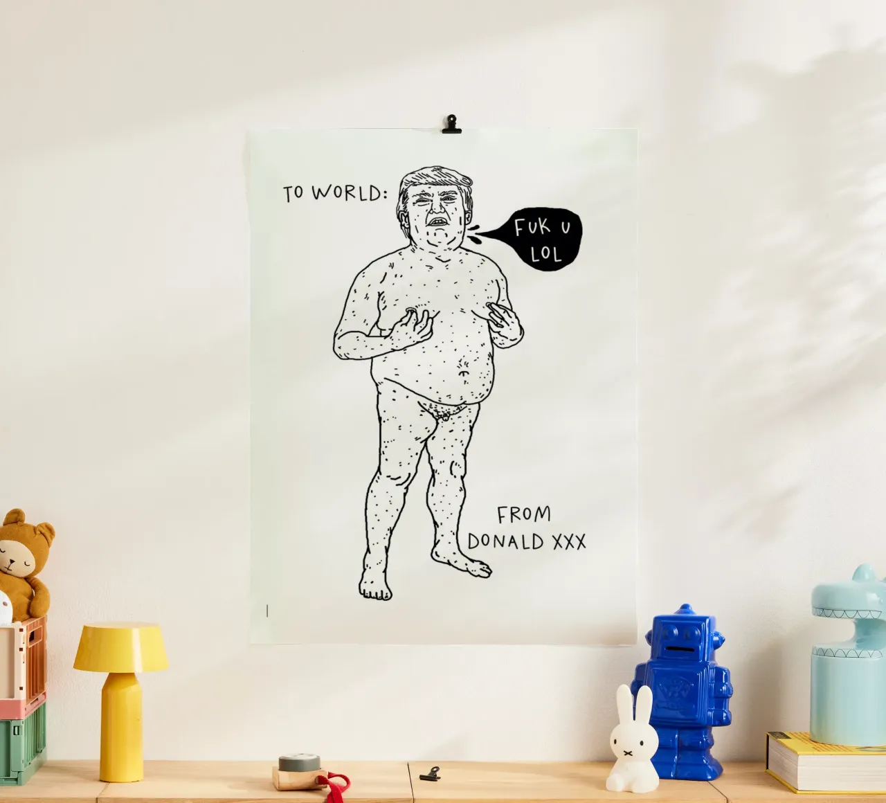 Donnie poster con telaio in alluminio da Nick Cocozza