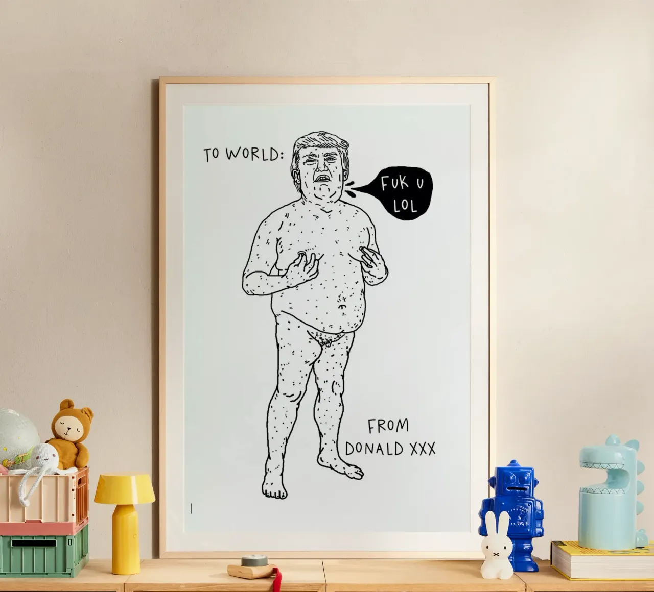 Donnie poster con telaio in alluminio da Nick Cocozza