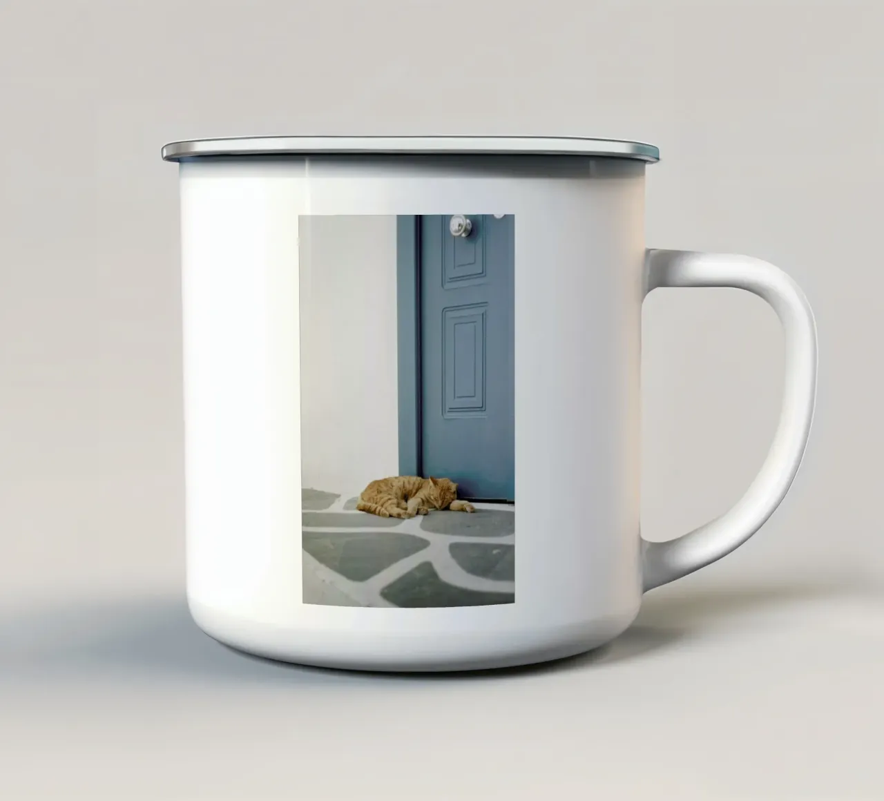 Greece tazza in smalto da Alexandra Hellweg