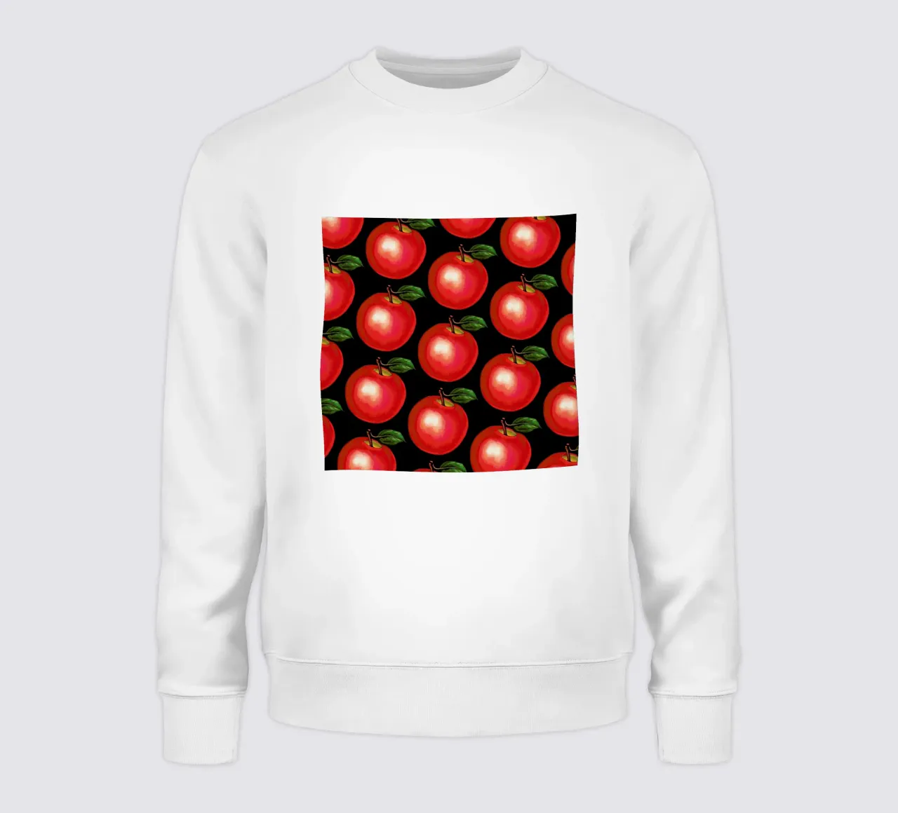 Lunch Patterns Apple Black felpa da Kelly Gilleran