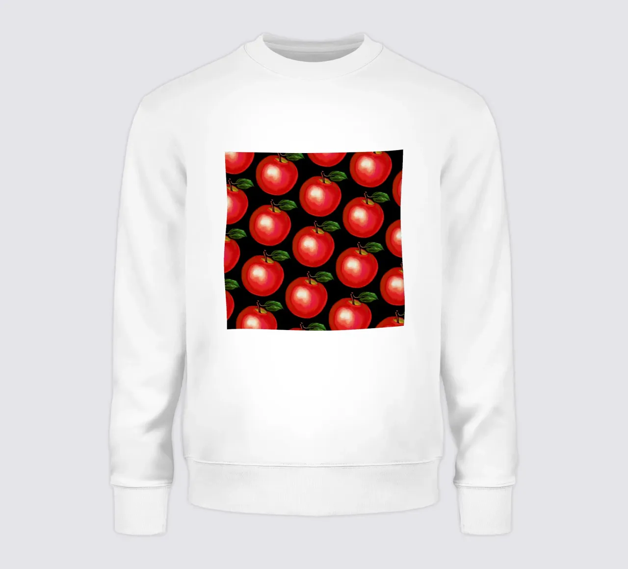 Lunch Patterns Apple Black felpa da Kelly Gilleran