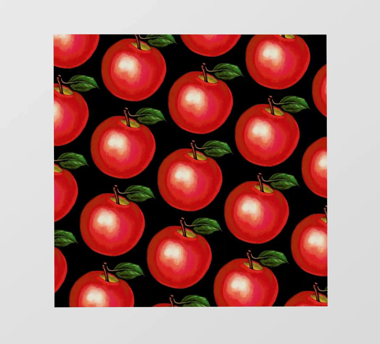 Lunch Patterns Apple Black pellicola backlit da Kelly Gilleran