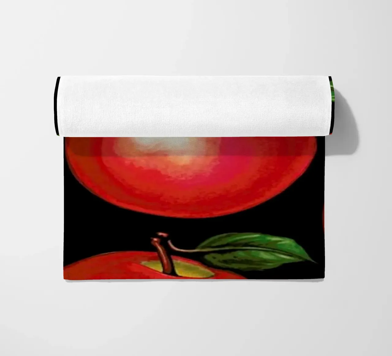 Lunch Patterns Apple Black telo mare da Kelly Gilleran