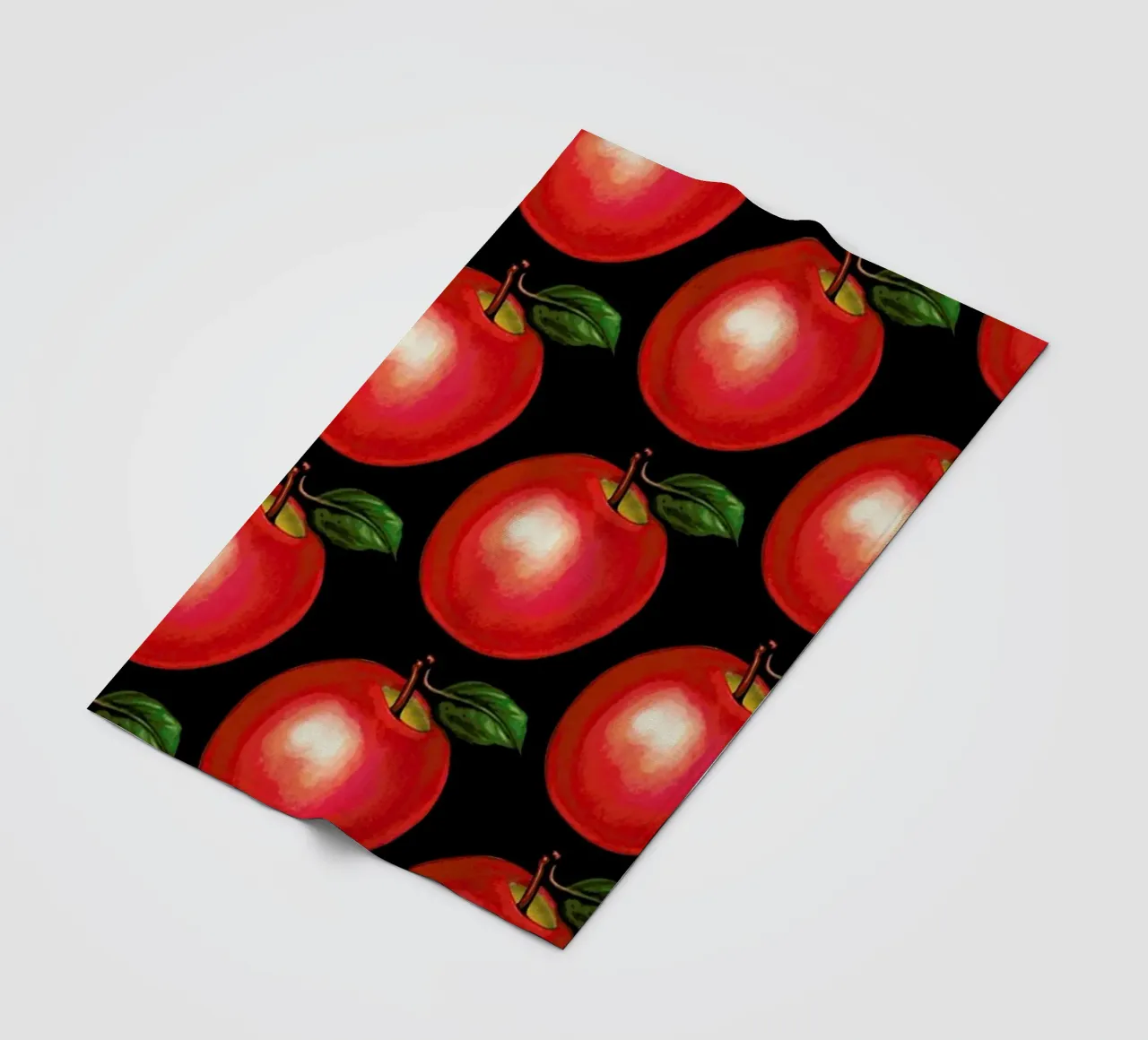 Lunch Patterns Apple Black coperta in pile da Kelly Gilleran