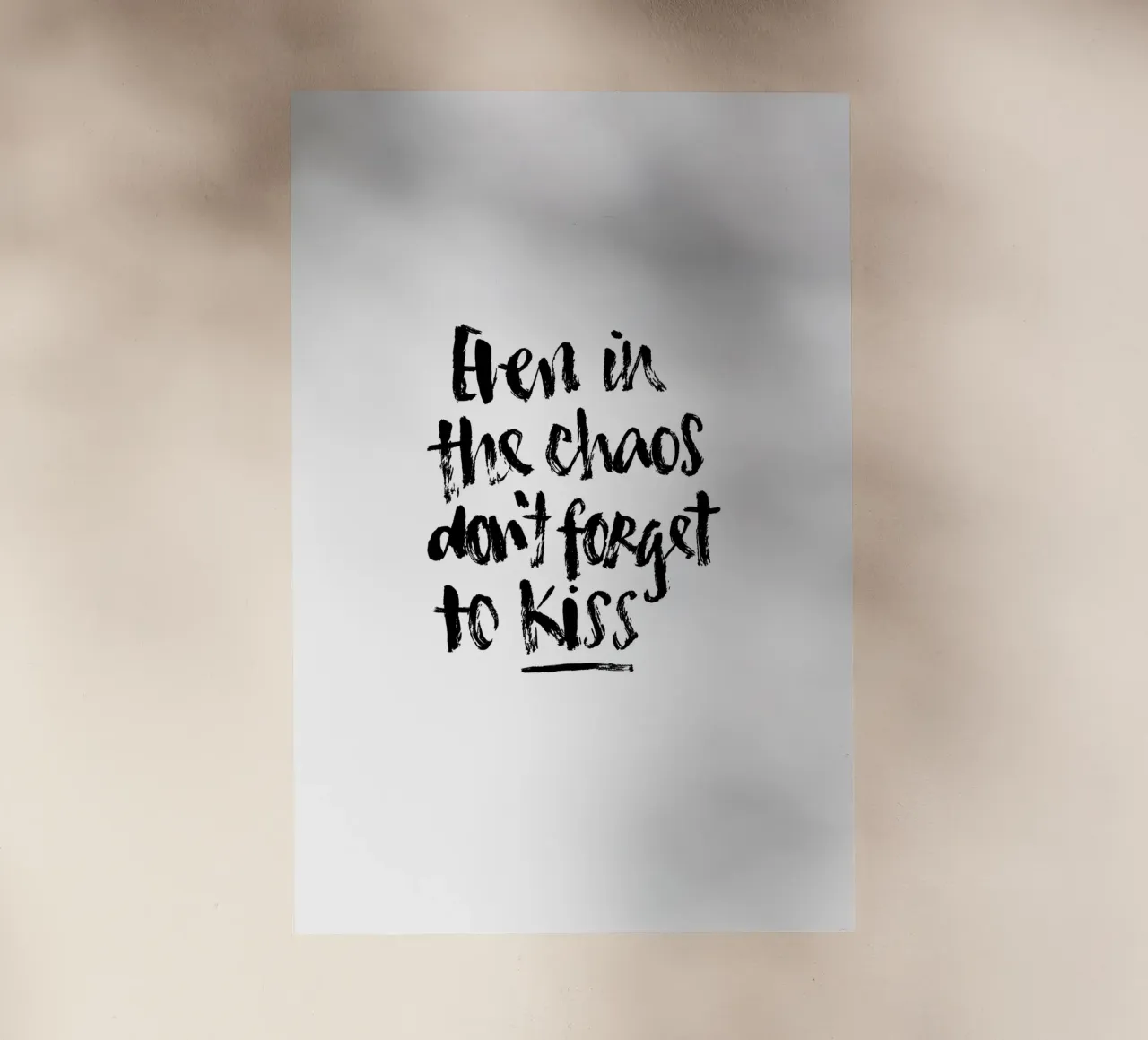 Don't Forget to Kiss pellicola backlit da Brushmeetspaper