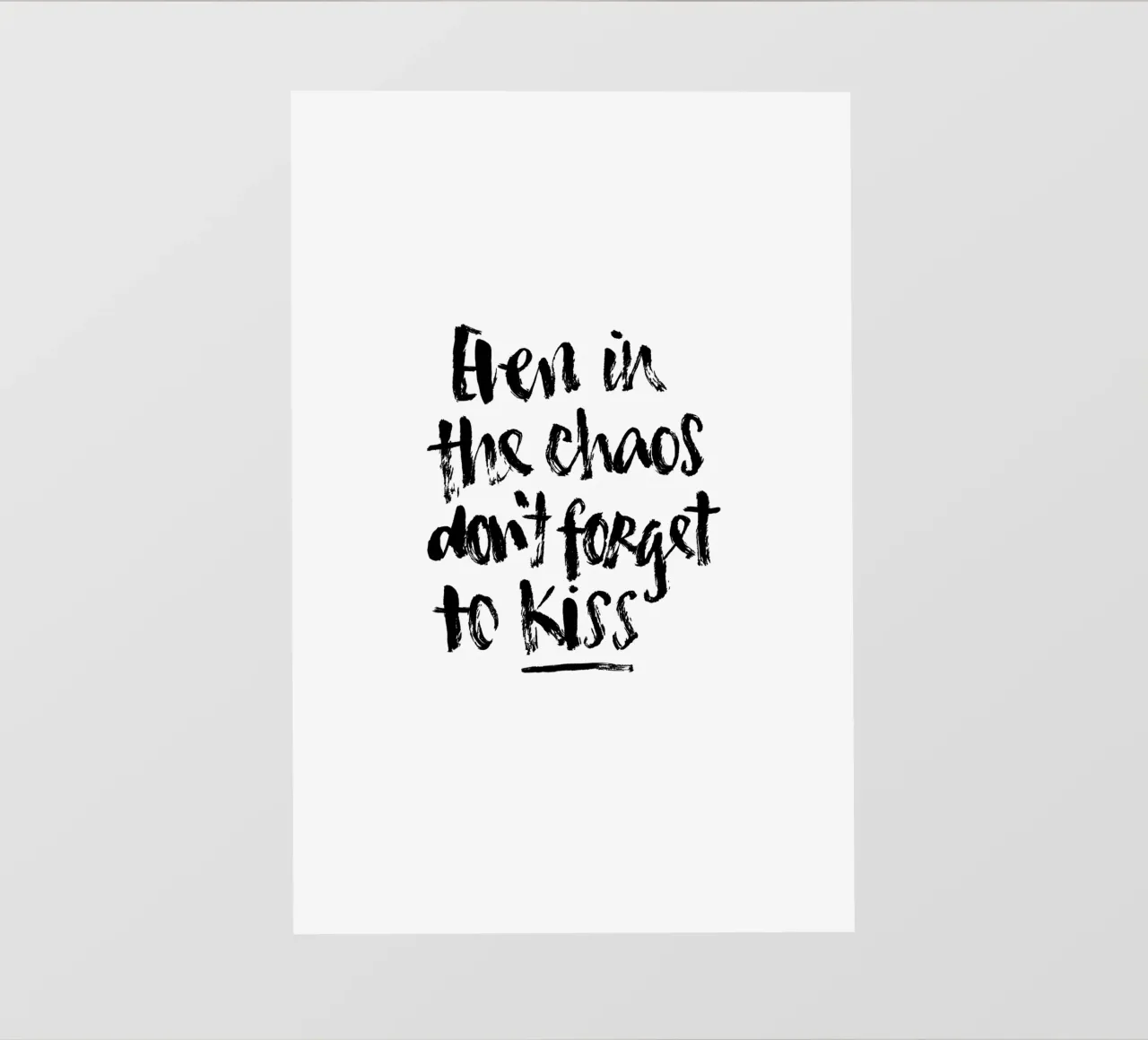Don't Forget to Kiss pellicola backlit da Brushmeetspaper