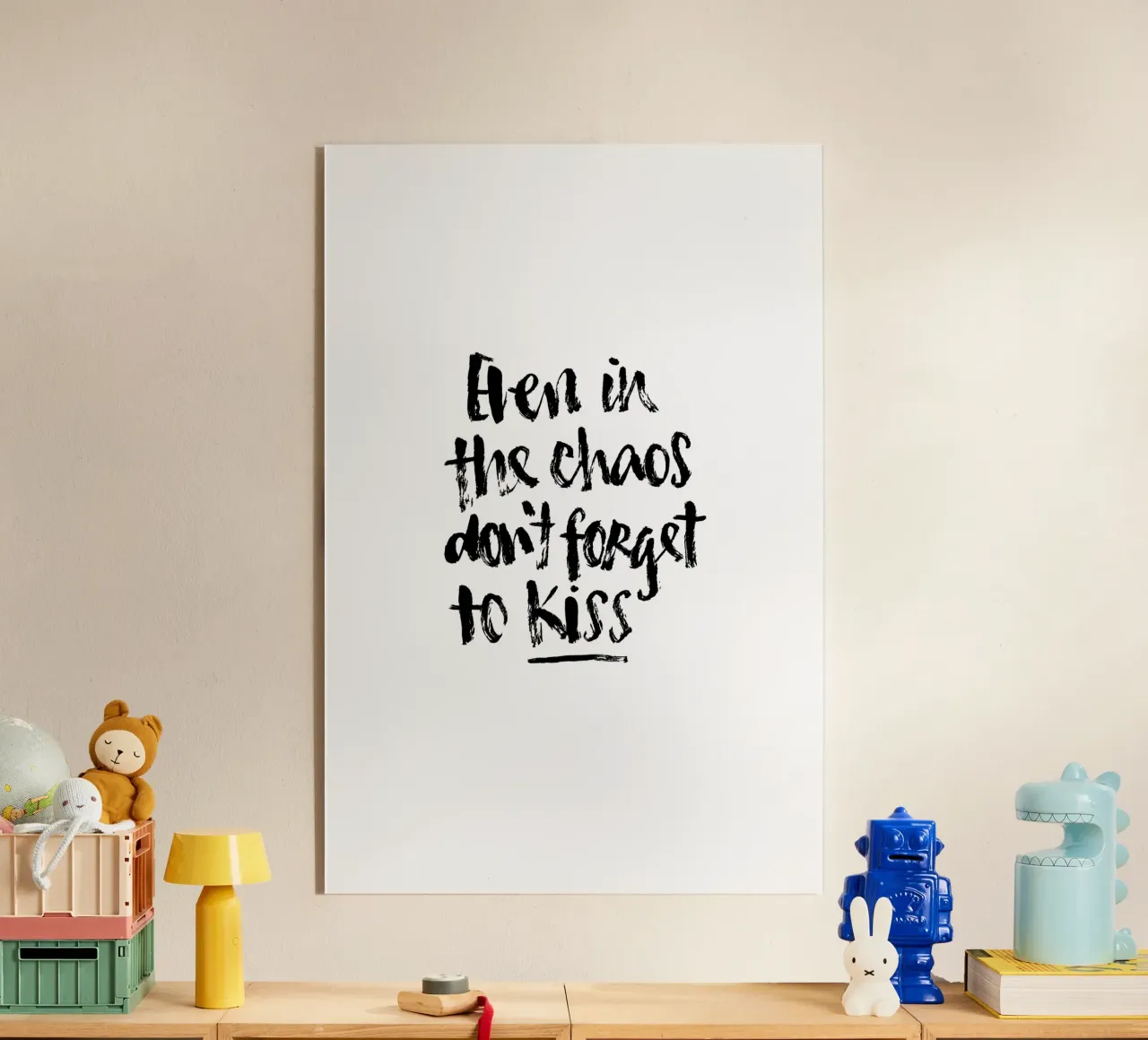 Don't Forget to Kiss plexiglas de Brushmeetspaper