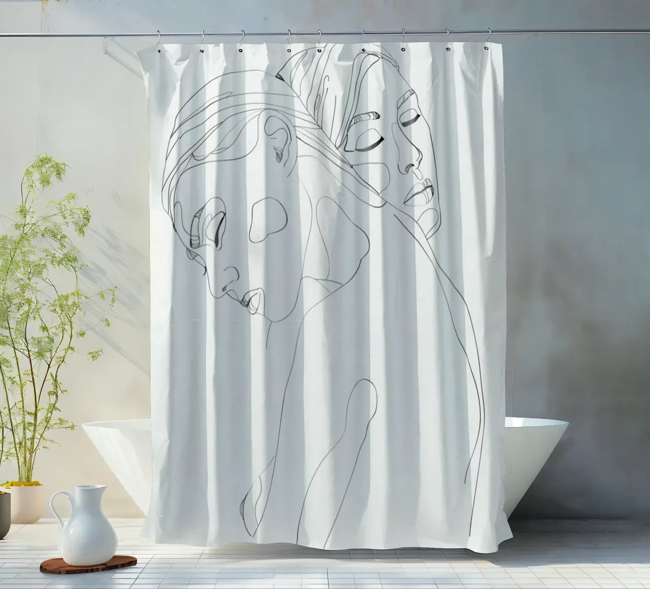 Security shower curtain by Nettsch