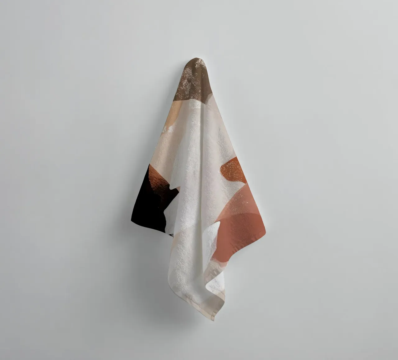 Sfumature astratte della terra asciugamano da bagno da Melloi Art Print