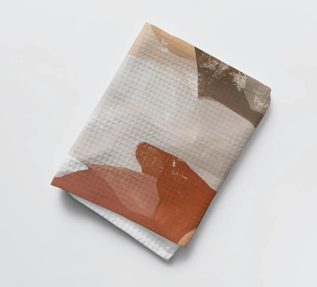 Sfumature astratte della terra canovaccio da cucina da Melloi Art Print