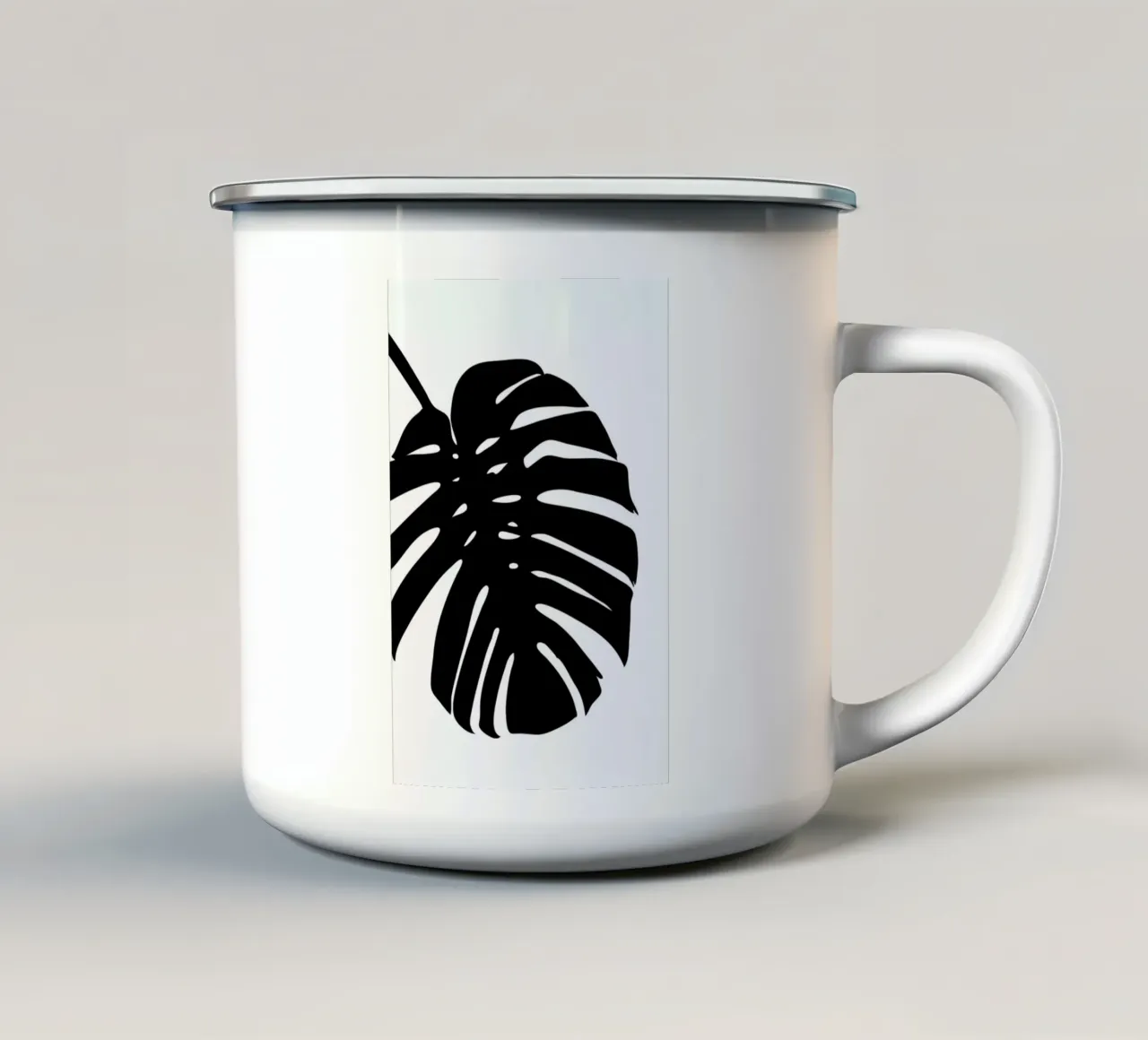 Monstera Leaf tazza in smalto da Oh Darling