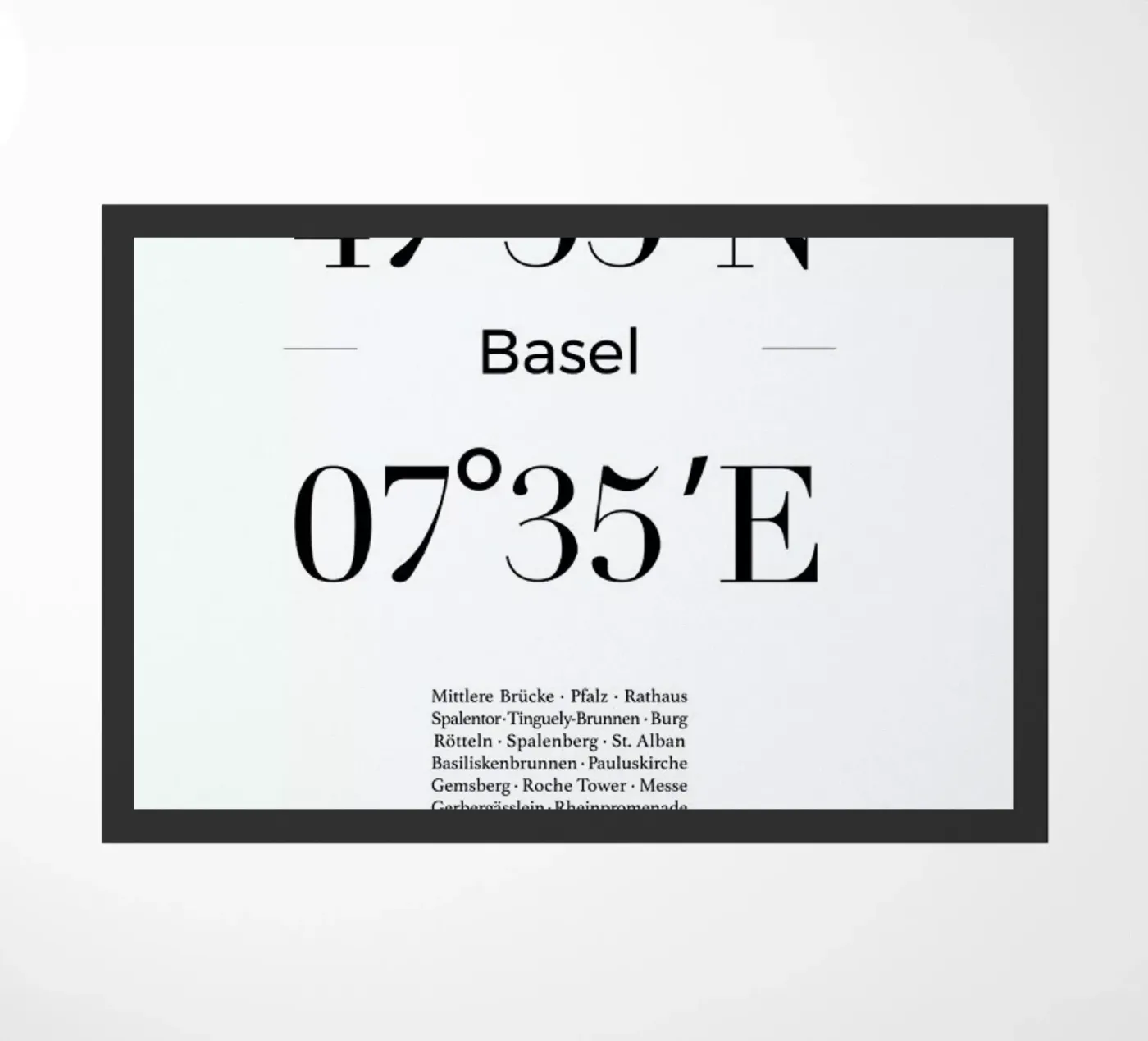 Basel Fußmatte von Studio One