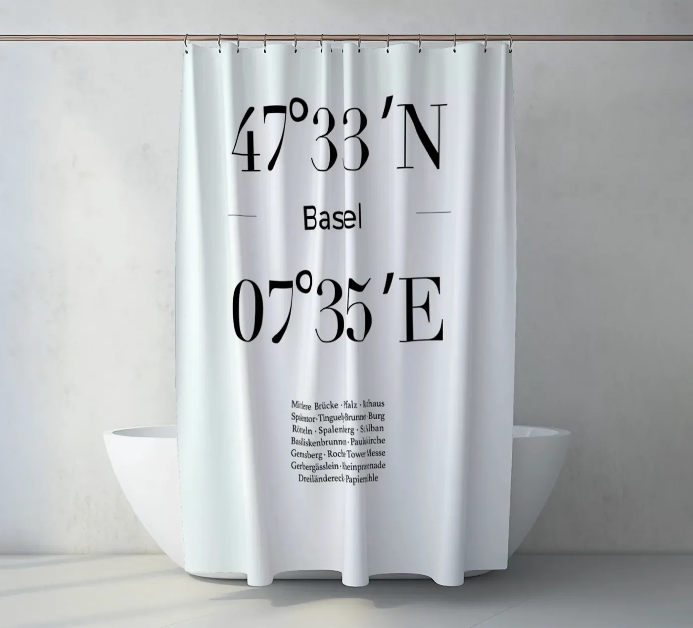 Basel Duschvorhang von Studio One