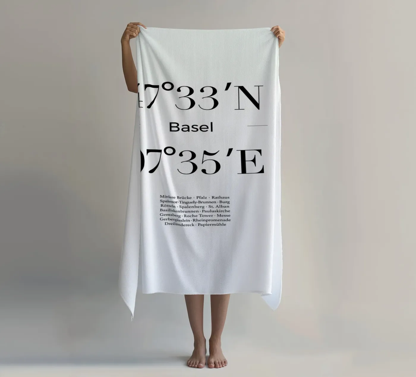 Basel beach towel by Studio One