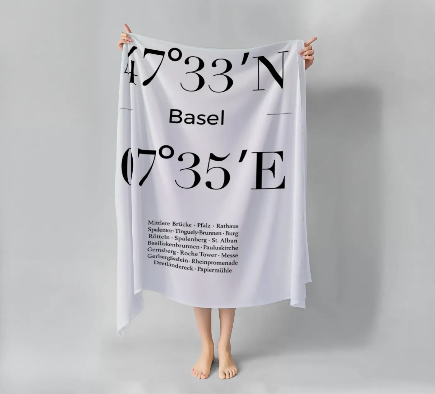Basel beach towel by Studio One