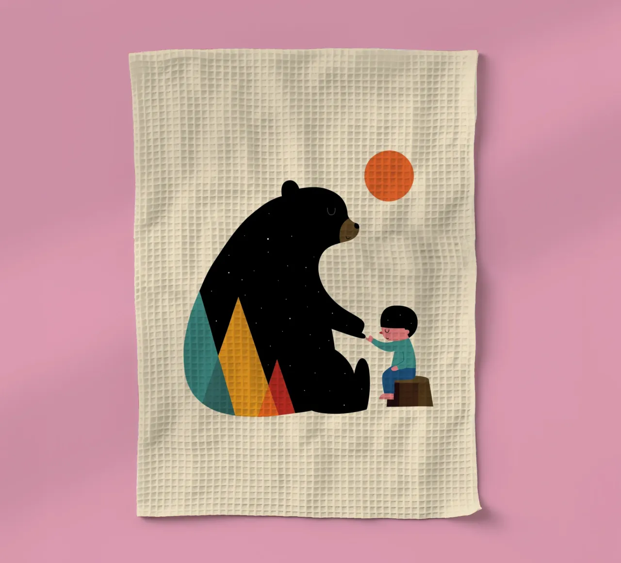 Promise tea towel by Andy Westface