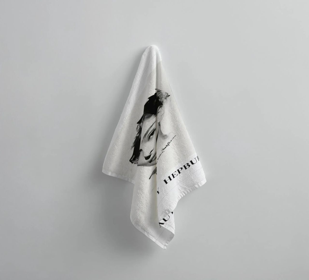 Audrey Hepburn, Timeless Elegance towel by Carinaprint