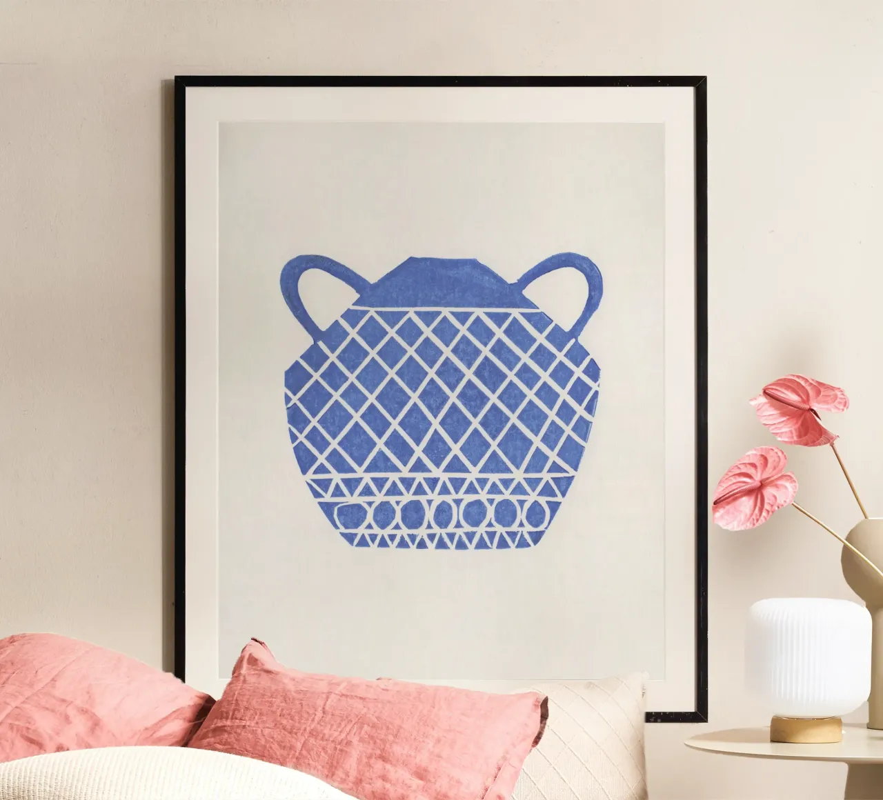 Vaso Linocut #7 poster da Alisa Galitsyna