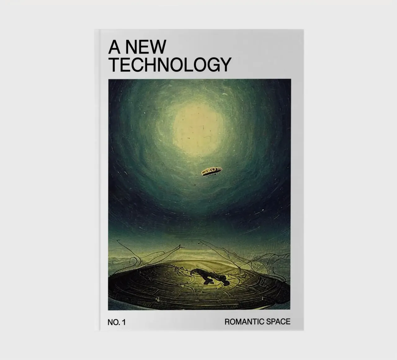 Sci-Fi Poster: A New Technology – Romantic Space No. 1 notebook by Spunk