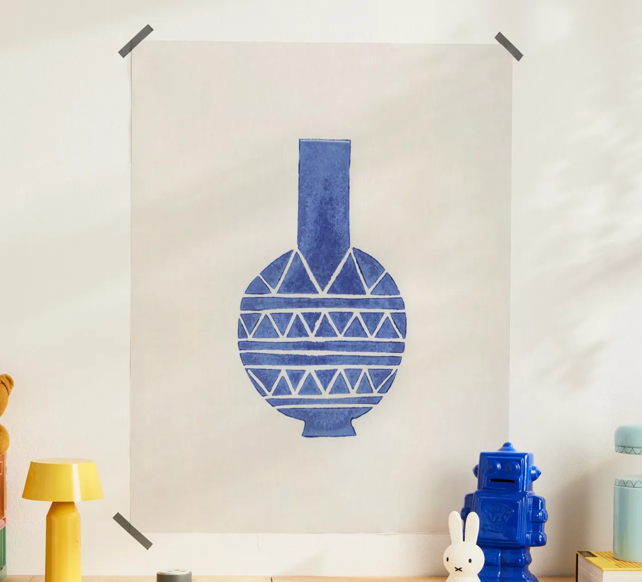 Vaso Linocut #8 poster da Alisa Galitsyna