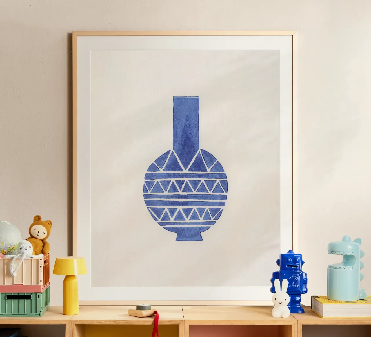 Vaso Linocut #8 poster da Alisa Galitsyna