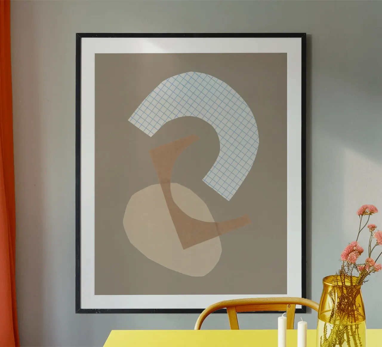 Tre forme #1 poster con telaio in plastica da Alisa Galitsyna