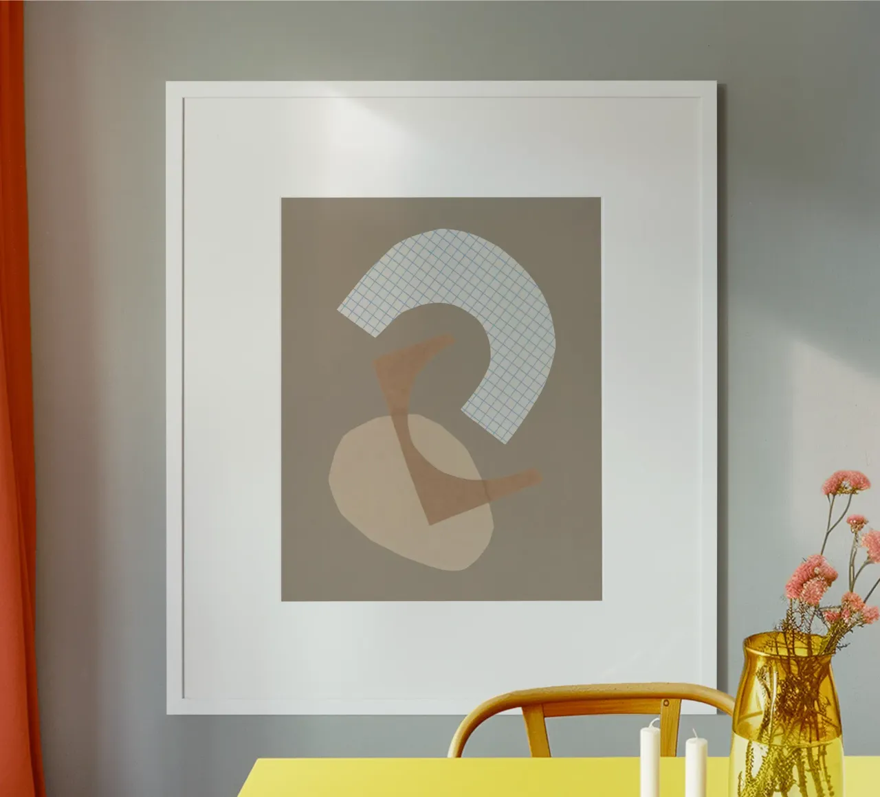 Tre forme #1 poster con telaio in plastica da Alisa Galitsyna