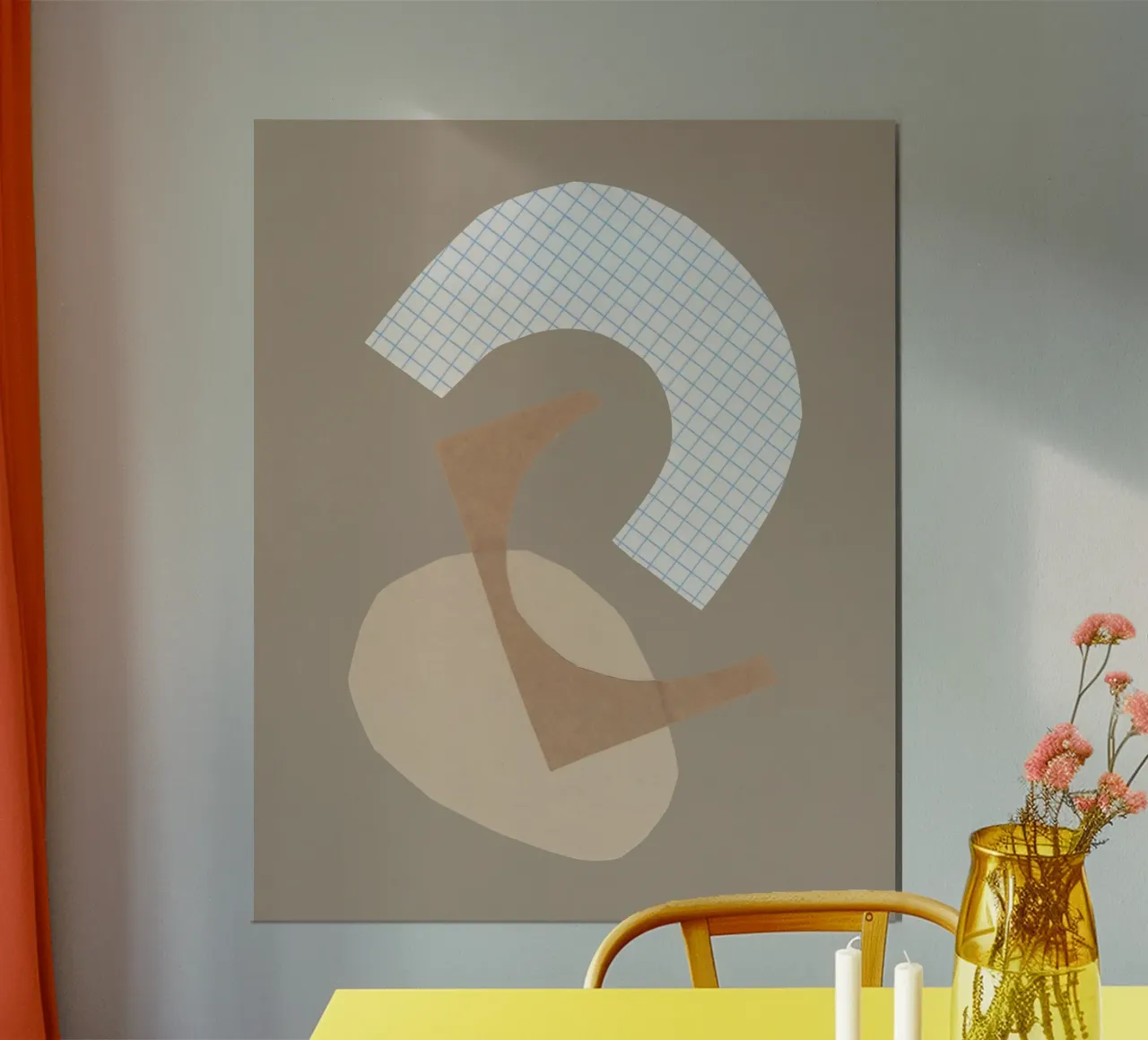 Tre forme #1 poster con telaio in plastica da Alisa Galitsyna