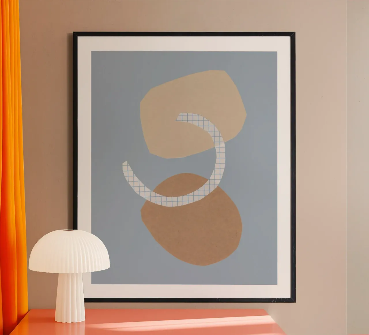 Tre forme #2 poster con telaio in plastica da Alisa Galitsyna