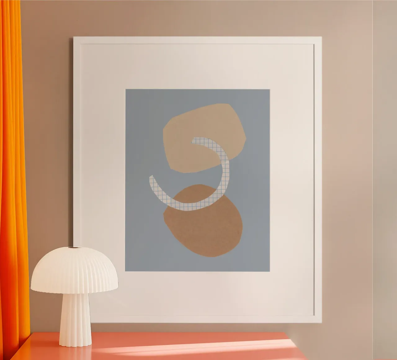 Tre forme #2 poster con telaio in plastica da Alisa Galitsyna