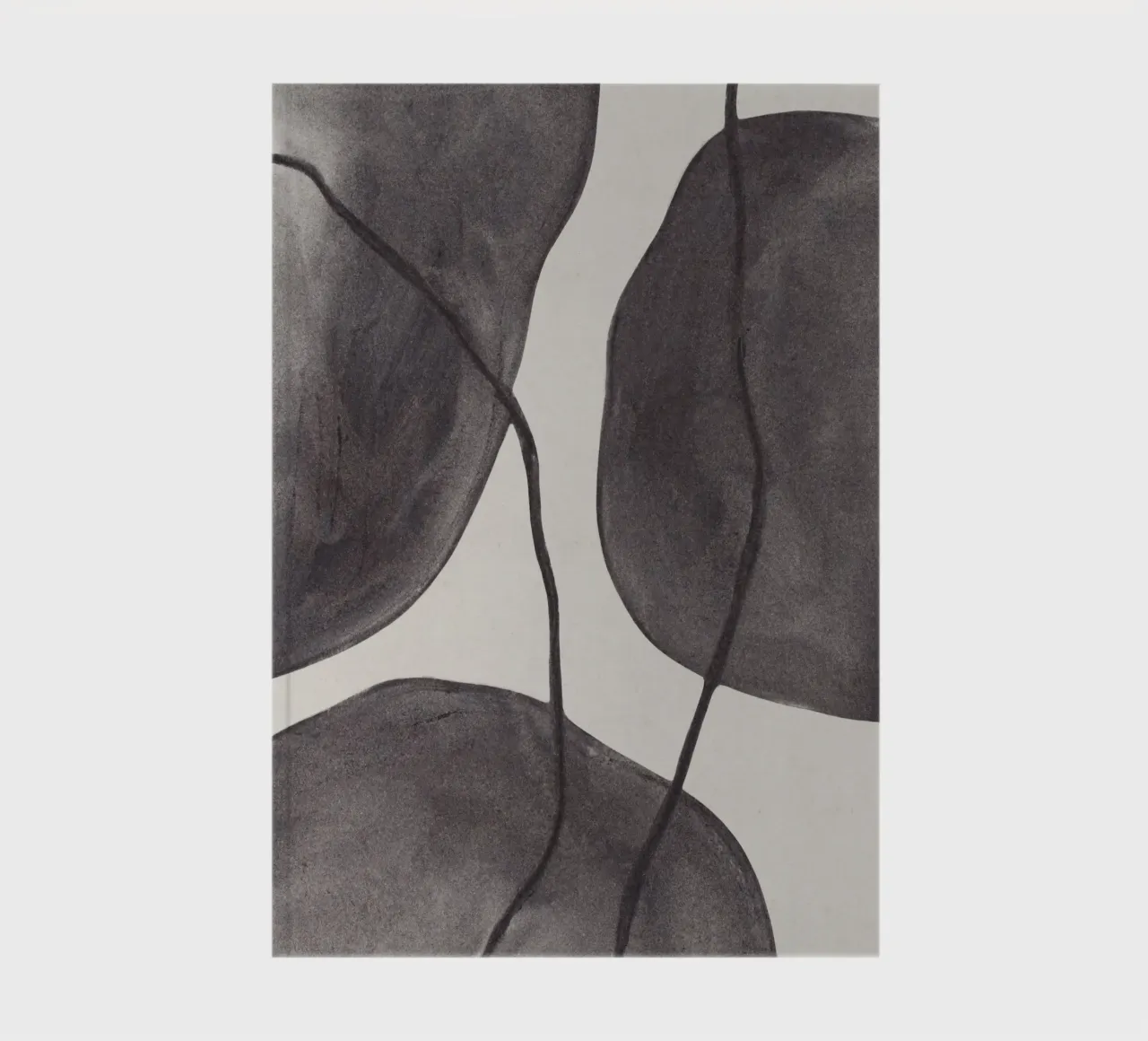 Charcoal Shapes notebook by Alisa Galitsyna