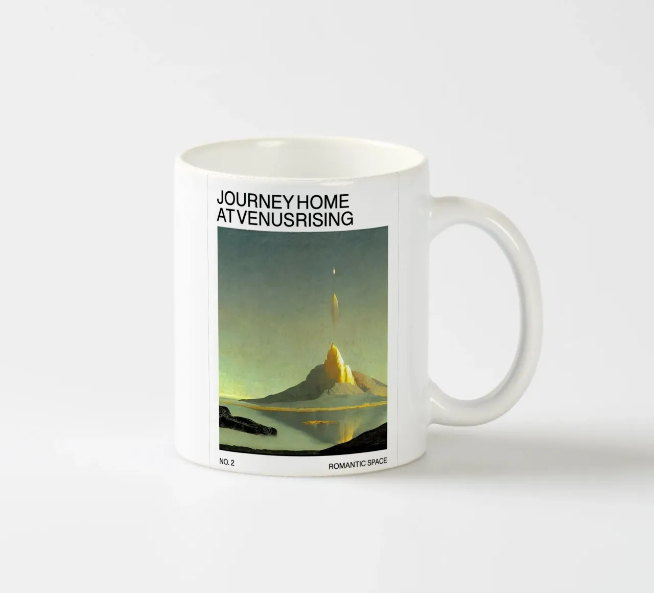 Sci-Fi Poster: Journey Home– Romantic Space No. 2 tazza in ceramica da Spunk