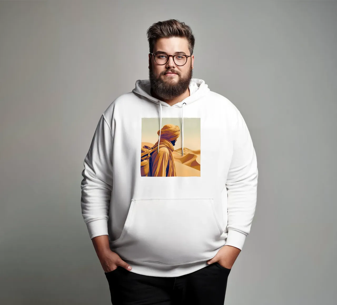 Attraverso le dune felpa con cappuccio da Digital Naive