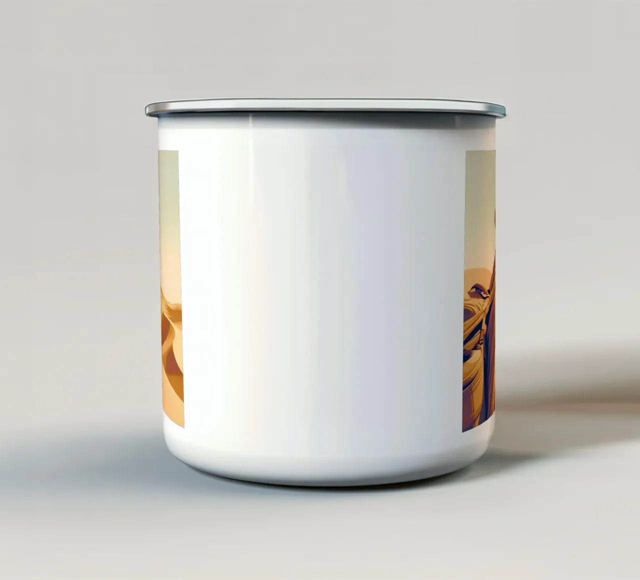 Attraverso le dune tazza in smalto da Digital Naive