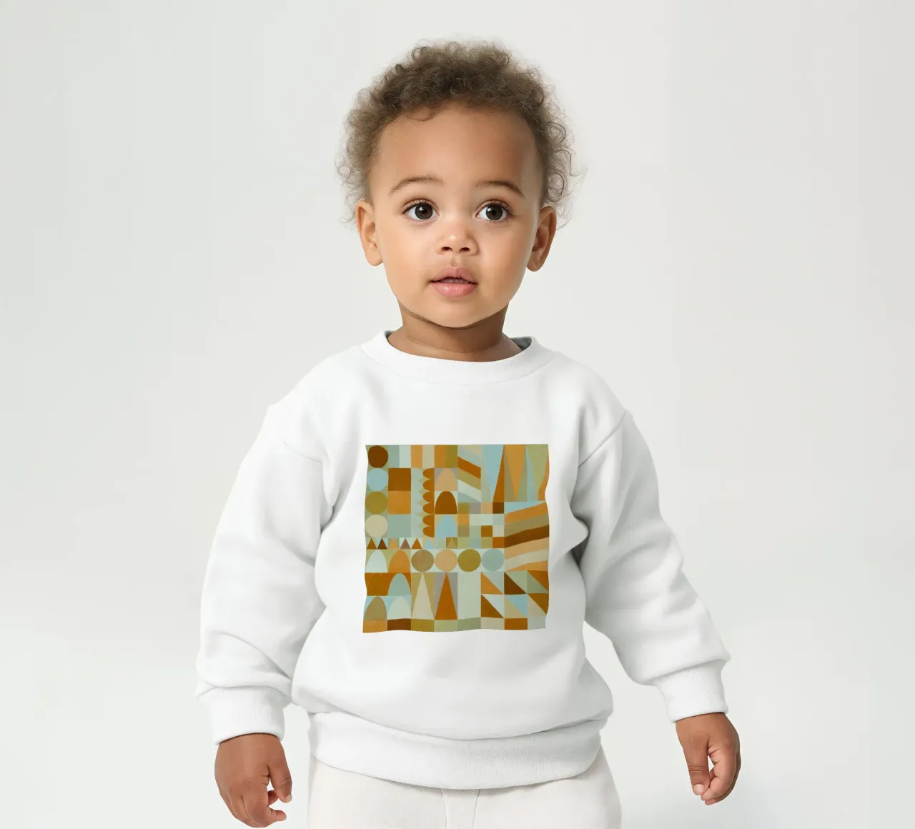 Geometrische vormen en kleuren #2 baby sweatshirt van Alisa Galitsyna