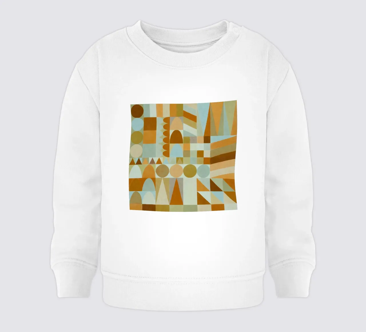 Geometrische vormen en kleuren #2 baby sweatshirt van Alisa Galitsyna