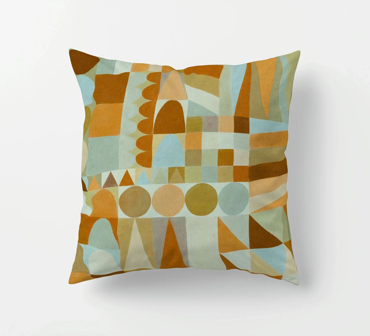 Forme geometriche e colori #2 cuscino da Alisa Galitsyna