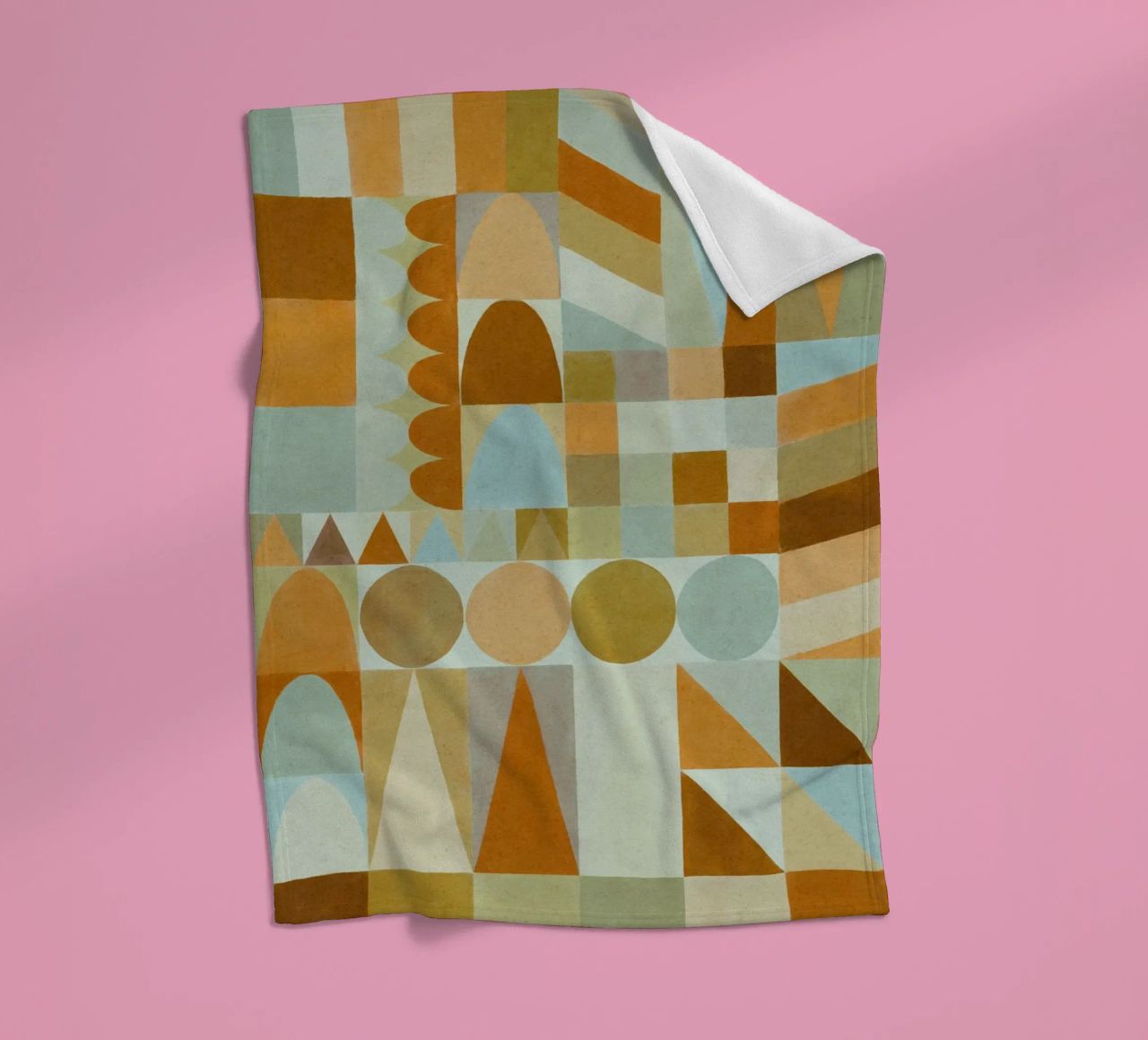 Forme geometriche e colori #2 coperta in pile da Alisa Galitsyna