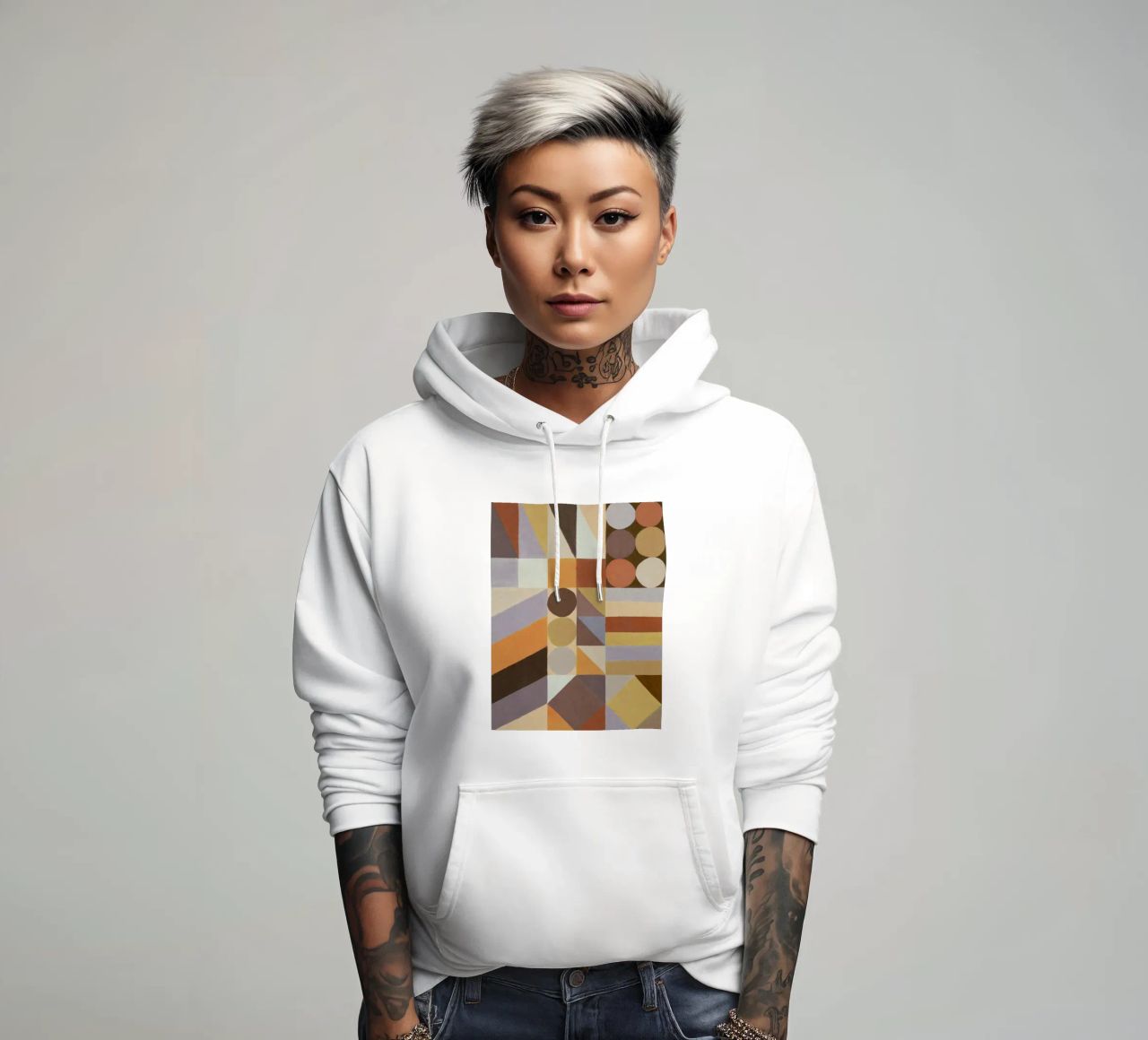 Forme geometriche e colori #1 felpa con cappuccio da Alisa Galitsyna